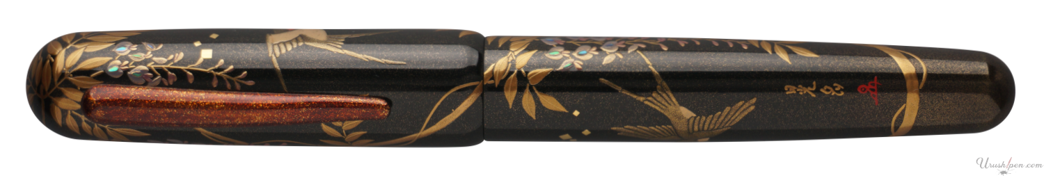 Danitrio Birds & Wisteria Maki-E on Takumi Fountain Pen