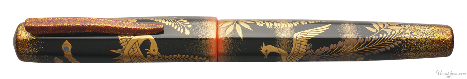 Danitrio Phoenix Birds & Wisteria Maki-E on Hakkaku Fountain Pen