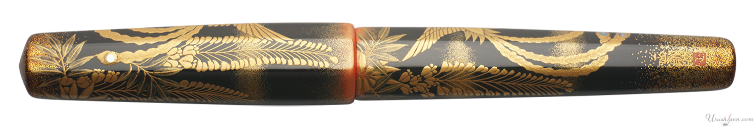 Danitrio Phoenix Birds & Wisteria Maki-E on Hakkaku Fountain Pen