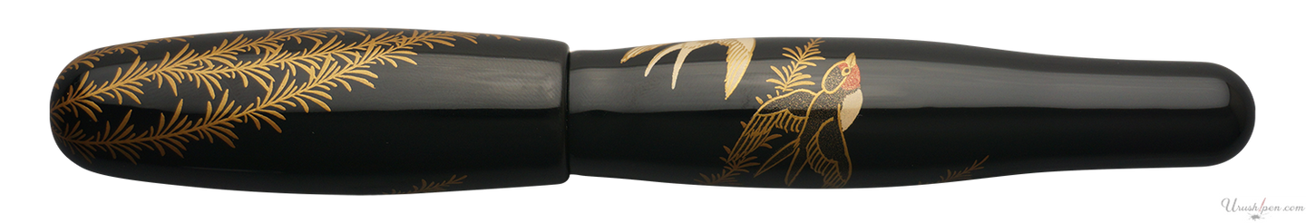 Danitrio Two Swallows Maki-E on Hyotan Fountain Pen