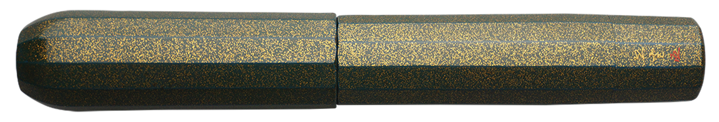 Danitrio Nashiji-nuri in Green on Junikaku Fountain Pen Closed