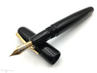 Danitrio Roiro-migaki Black on Takumi Fountain Pen Propped