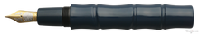 Load image into Gallery viewer, Danitrio Roiro-migaki in Blue on Bamboo Story Fountain Pen Open