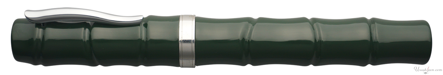 Danitrio Roiro-migaki in Green on Bamboo Story Fountain Pen