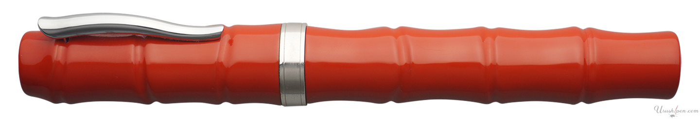 Danitrio Roiro-migaki in Red on Bamboo Story Fountain Pen