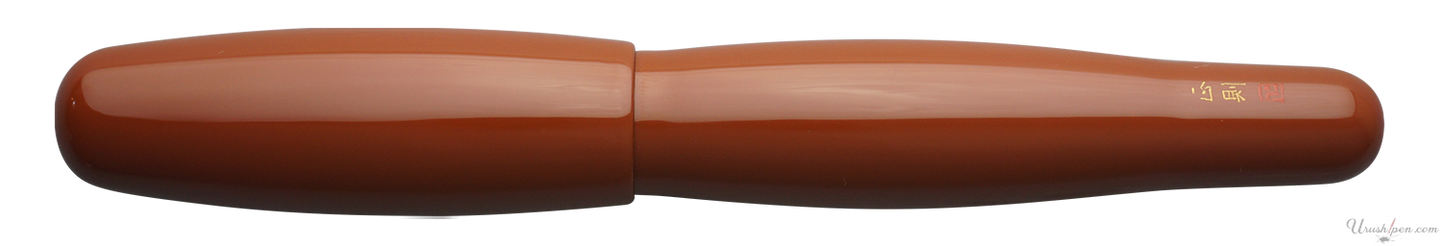 Danitrio Tame-Nuri in Bengara Orange on Hyotan Fountain Pen
