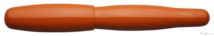 Danitrio Roiro-migaki in Orange on Hyotan Fountain Pen