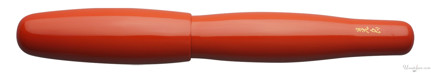 Danitrio Roiro-migaki in Bright Red on Hyotan Fountain Pen