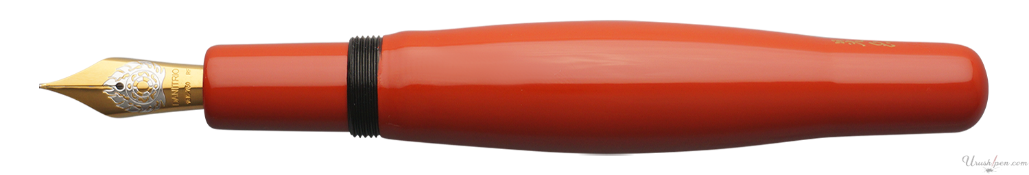 Danitrio Roiro-migaki in Bright Red on Hyotan Fountain Pen
