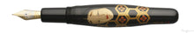 Load image into Gallery viewer, Danitrio Ko-omote Noh-Men Maki-E on Hyotan Fountain Pen Open