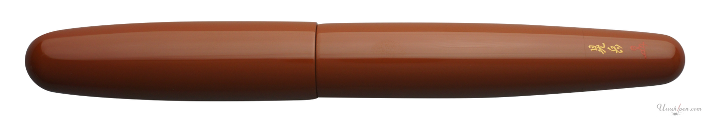 Danitrio Tame-nuri in Orange on Mikado Fountain Pen Closed