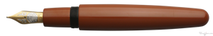 Danitrio Tame-nuri in Orange on Mikado Fountain Pen Open