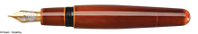 Load image into Gallery viewer, Danitrio Tame-nuri in Yellow on Mikado Fountain Pen Open Kosetsu