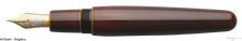 Load image into Gallery viewer, Danitrio Tame-nuri in Yellow on Mikado Fountain Pen Open Kogaku