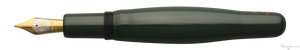 Danitrio Tame-Nuri in Green on Hyotan Fountain Pen Open