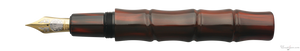 Danitrio Tame-nuri in Dark Red Streaks on Bamboo Story Fountain Pen
