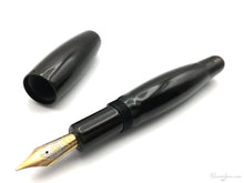 Load image into Gallery viewer, Danitrio Tame-nuri Blue on Hyotan Fountain Pen Open