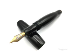 Load image into Gallery viewer, Danitrio Tame-nuri Blue on Hyotan Fountain Pen Propped