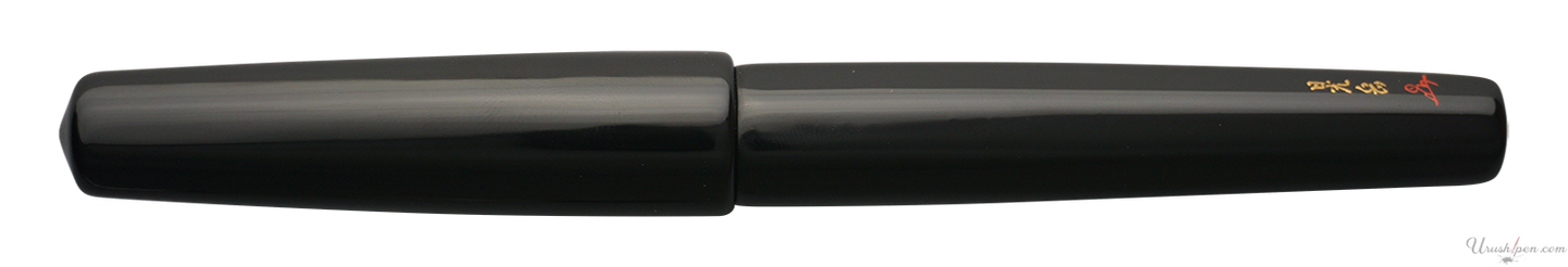 Danitrio Tame-nuri in Black on Hakkaku Fountain Pen
