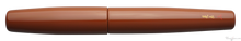 Load image into Gallery viewer, Danitrio Tame-nuri in Bengara Orange on Mikado Flat-Top Fountain Pen