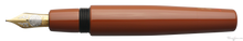 Load image into Gallery viewer, Danitrio Tame-nuri in Bengara Orange on Mikado Flat-Top Fountain Pen