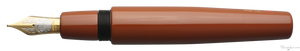 Danitrio Tame-nuri in Bengara Orange on Mikado Flat-Top Fountain Pen