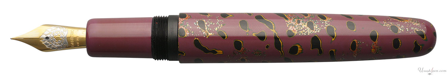 Danitrio Tsugaru-nuri Kara-nuri in Purple on Takumi Fountain Pen