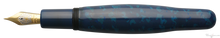 Load image into Gallery viewer, Danitrio Tsugaru-nuri Kara-nuri in Blue on Hyotan Fountain Pen