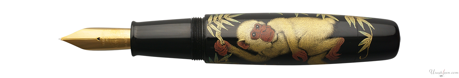 Danitrio Chinkin Two Monkeys Maki-E on Yokozuna Fountain Pen