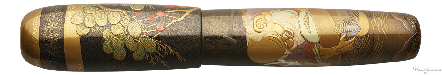 Danitrio Jurojin (God of Longevity) Maki-E on Yokozuna Fountain Pen