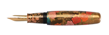 Load image into Gallery viewer, Danitrio Sakura Waji Meets Rose Maki-E Yokozuna Fountain Pen Uncapped
