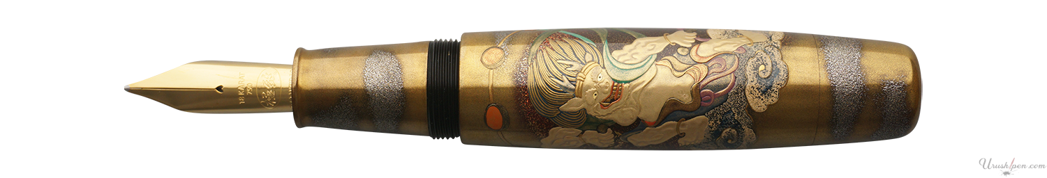 Danitrio Wind God & Thunder God Maki-E on Yokozuna Fountain Pen